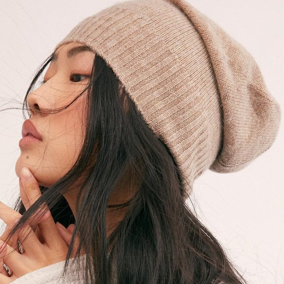 NWT Free People Cascade Cashmere Beanie - Picture 2 of 4